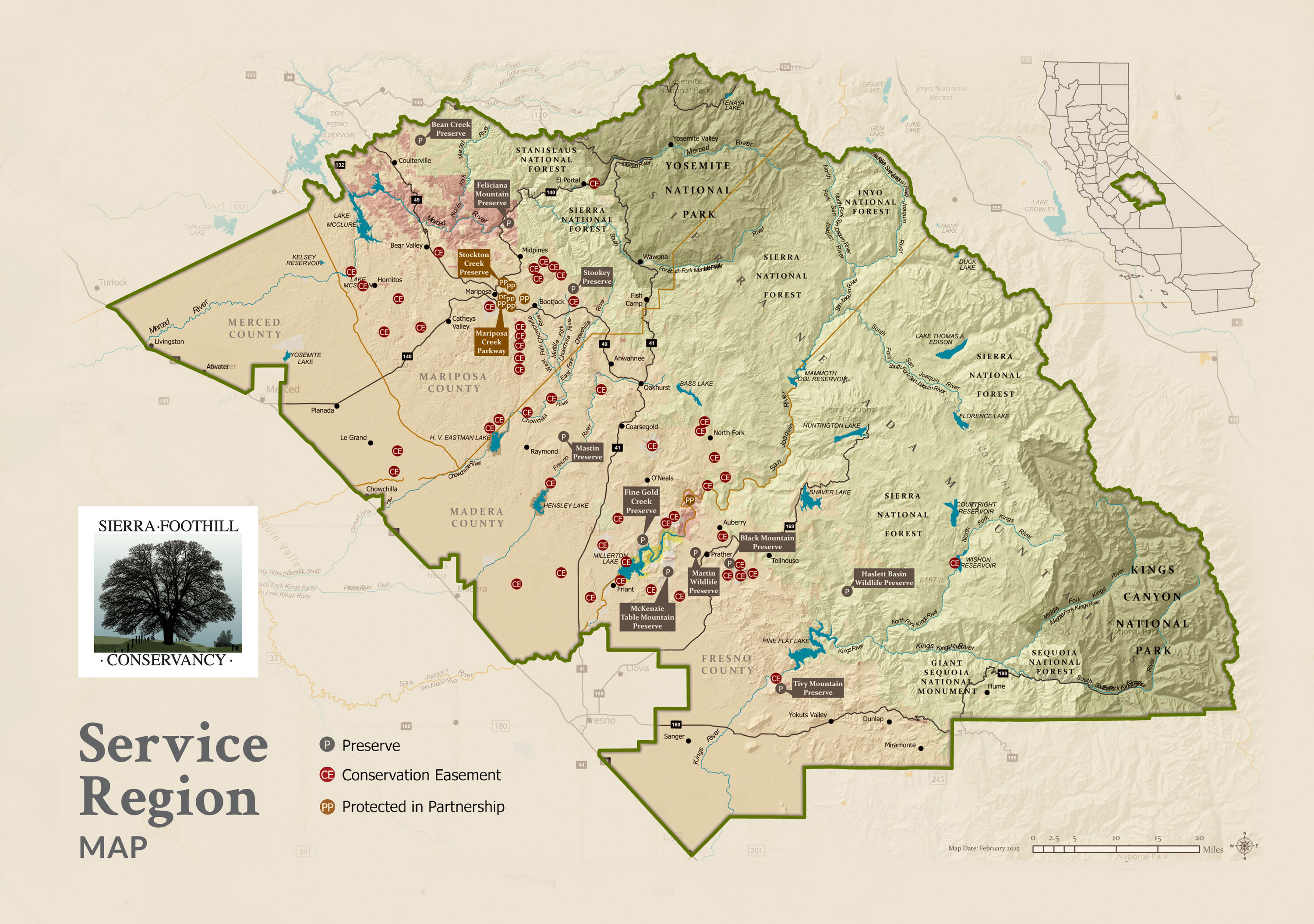 SFC 2025 Service Region Map